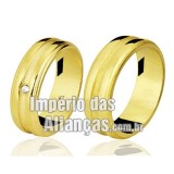 Aliança de Casamento em ouro 18k 750