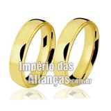 Alianças de noivado e casamento em ouro amarelo 18k