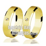 Alianças de casamento em ouro amarelo 18k