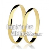 Alianças de noivado e casamento em ouro amarelo 18k