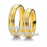 Alianças de casamento  e noivado em ouro amarelo 18k 750