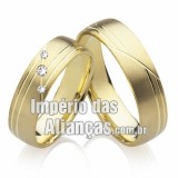 Alianças de casamento em ouro amarelo 18k