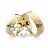 Alianças de casamento em ouro amarelo 18k