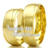 Alianças de casamento em ouro 18k  