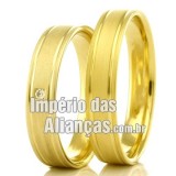 Alianças de casamento e noivado em ouro 18k 750