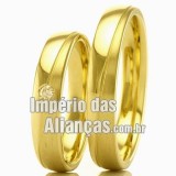 Alianças em ouro para casamento e noivado 