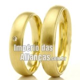 Alianças de casamento e noivado em ouro 18k 750