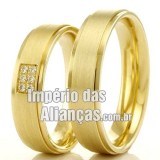 Alianças  de casamento e noivado em ouro 18k