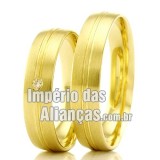 Alianças  em ouro 18k para noivado