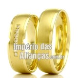 Alianças em ouro casamento 18k