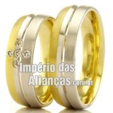 Alianças  em ouro 18k 