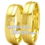 Alianças de casamento em  ouro