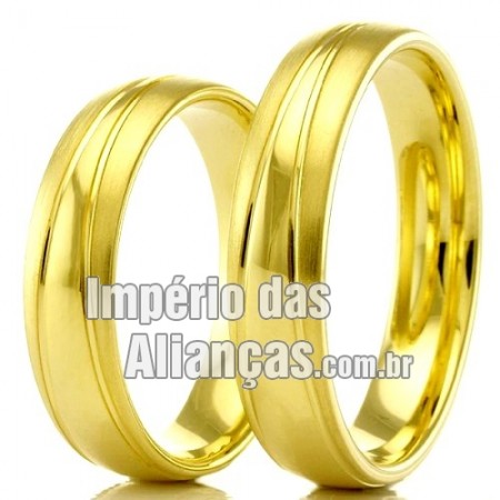 Alianças de casamento em ouro 18k