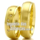 Alianças de casamento em ouro 18k