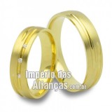 Alianças em ouro amarelo 18k