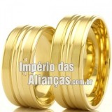 Alianças de casamento e noivado em ouro 18k 750