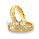 Alianças em ouro amarelo de casamento