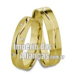 Alianças de casamento  em ouro 18k 