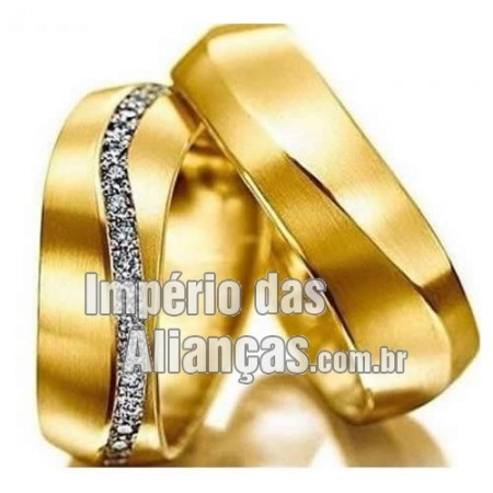 Alianças de ouro noivado e casamento 